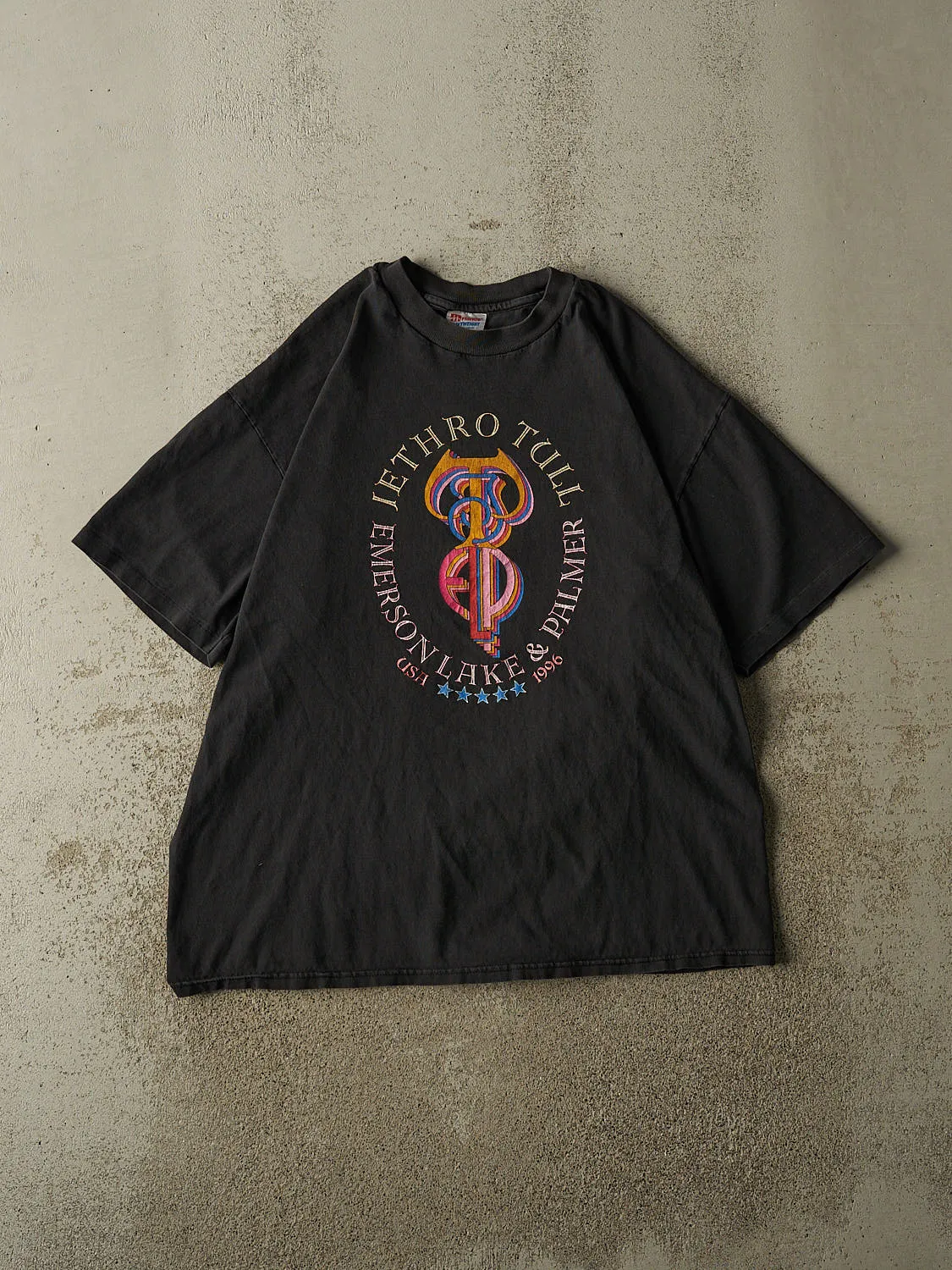 Vintage 96' Faded Black Jethro Tull Tour Tee (L/XL) sold by Rebalance Vintage