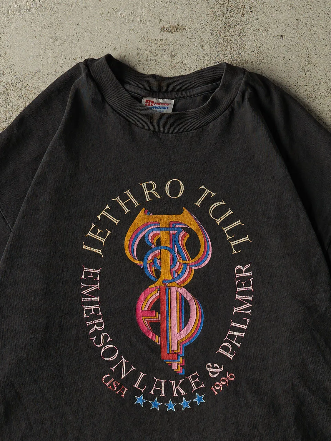 Vintage 96' Faded Black Jethro Tull Tour Tee (L/XL) sold by Rebalance Vintage product image thumbnail 3