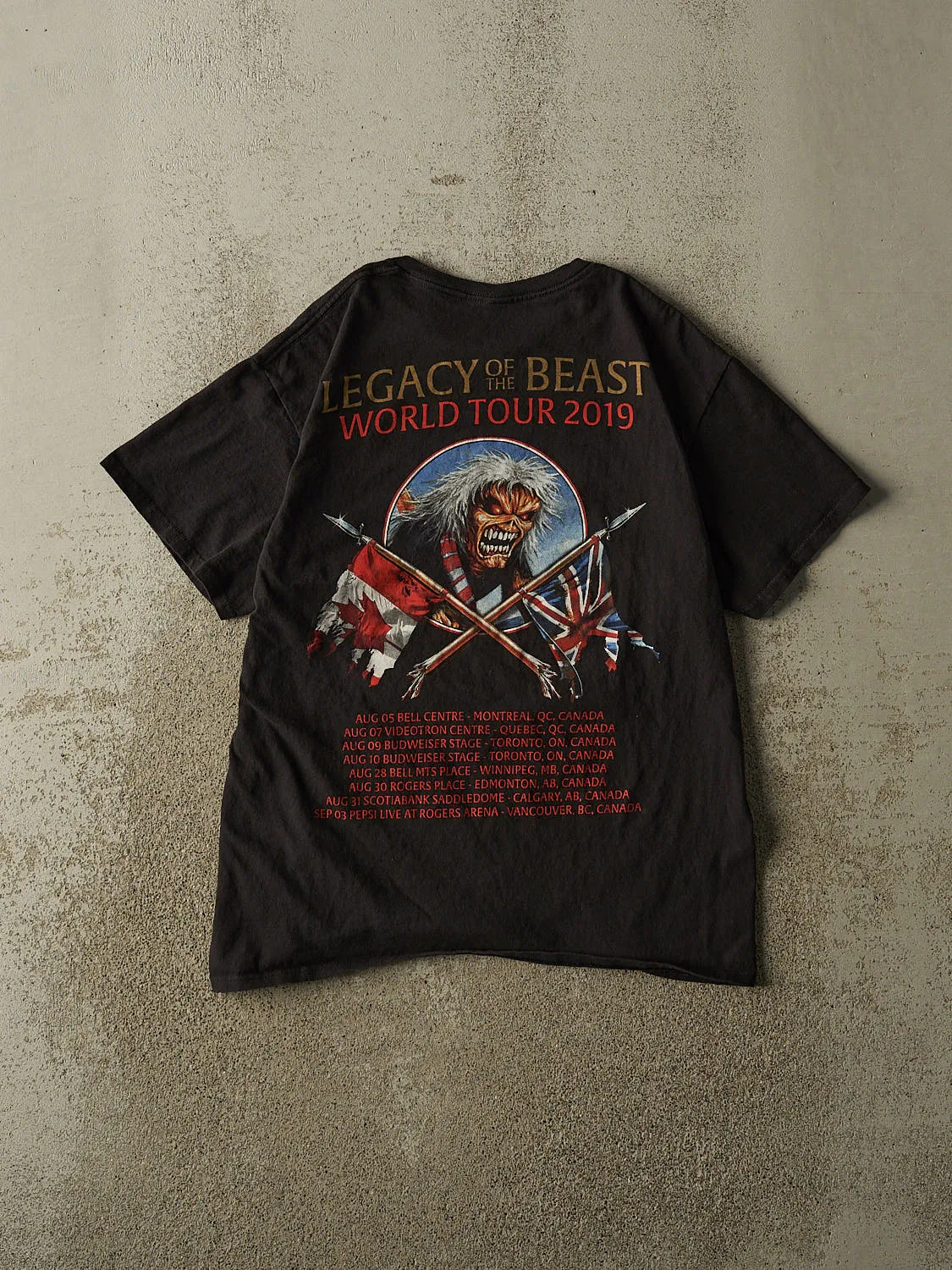 19' Black Iron Maiden Legacy of The Beast Tour Tee (M) sold by Rebalance Vintage product image thumbnail 2