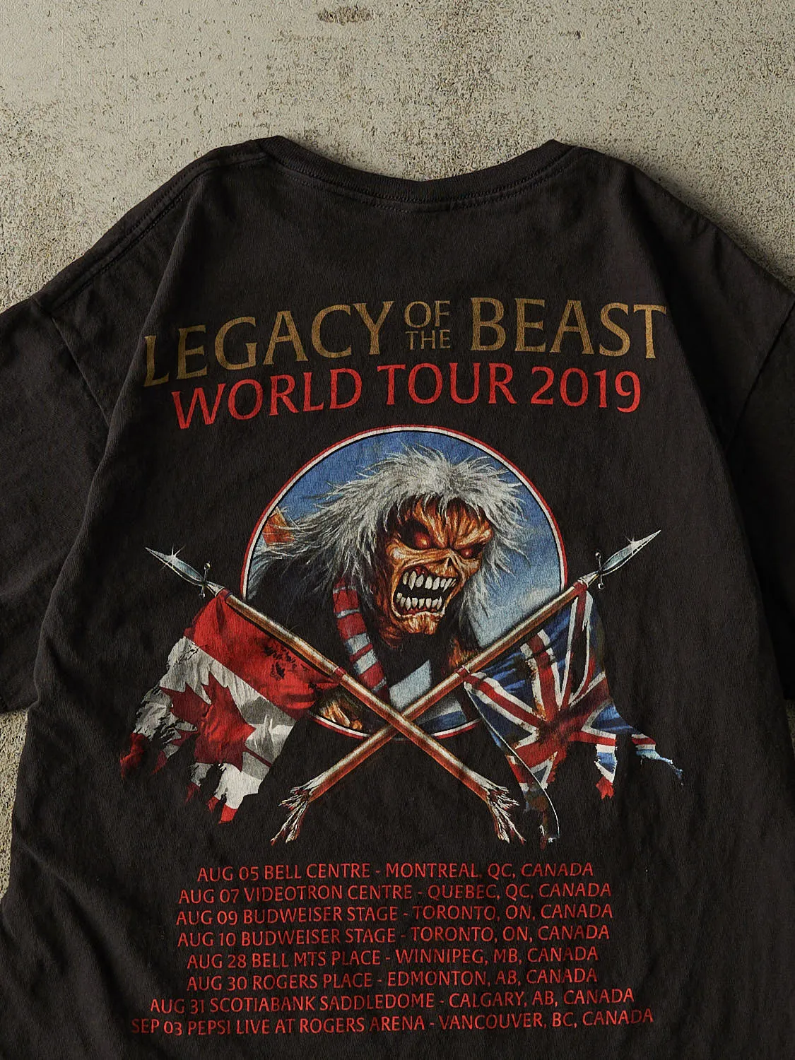 19' Black Iron Maiden Legacy of The Beast Tour Tee (M) sold by Rebalance Vintage product image thumbnail 4