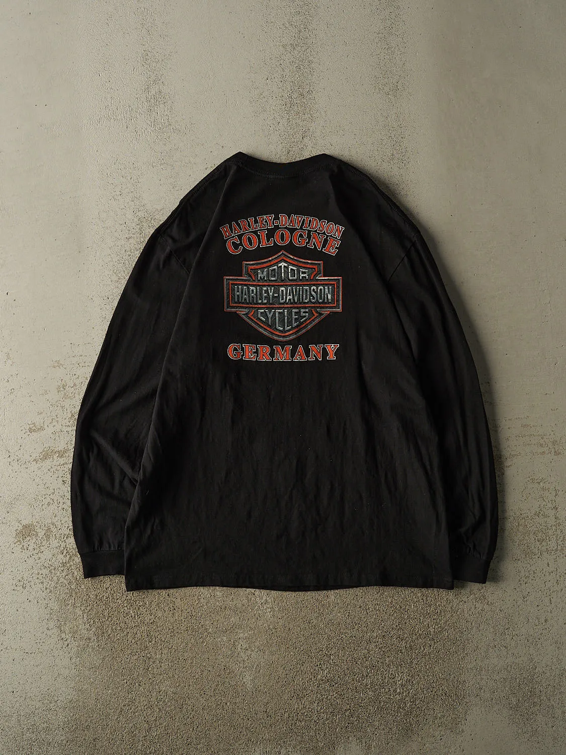 Vintage 09' Black Harley Davidson Germany Long Sleeve (L/XL) sold by Rebalance Vintage product image thumbnail 2