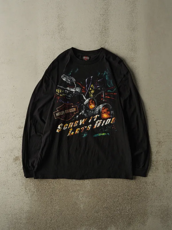 Vintage 09' Black Harley Davidson Germany Long Sleeve (L/XL) made by Rebalance Vintage