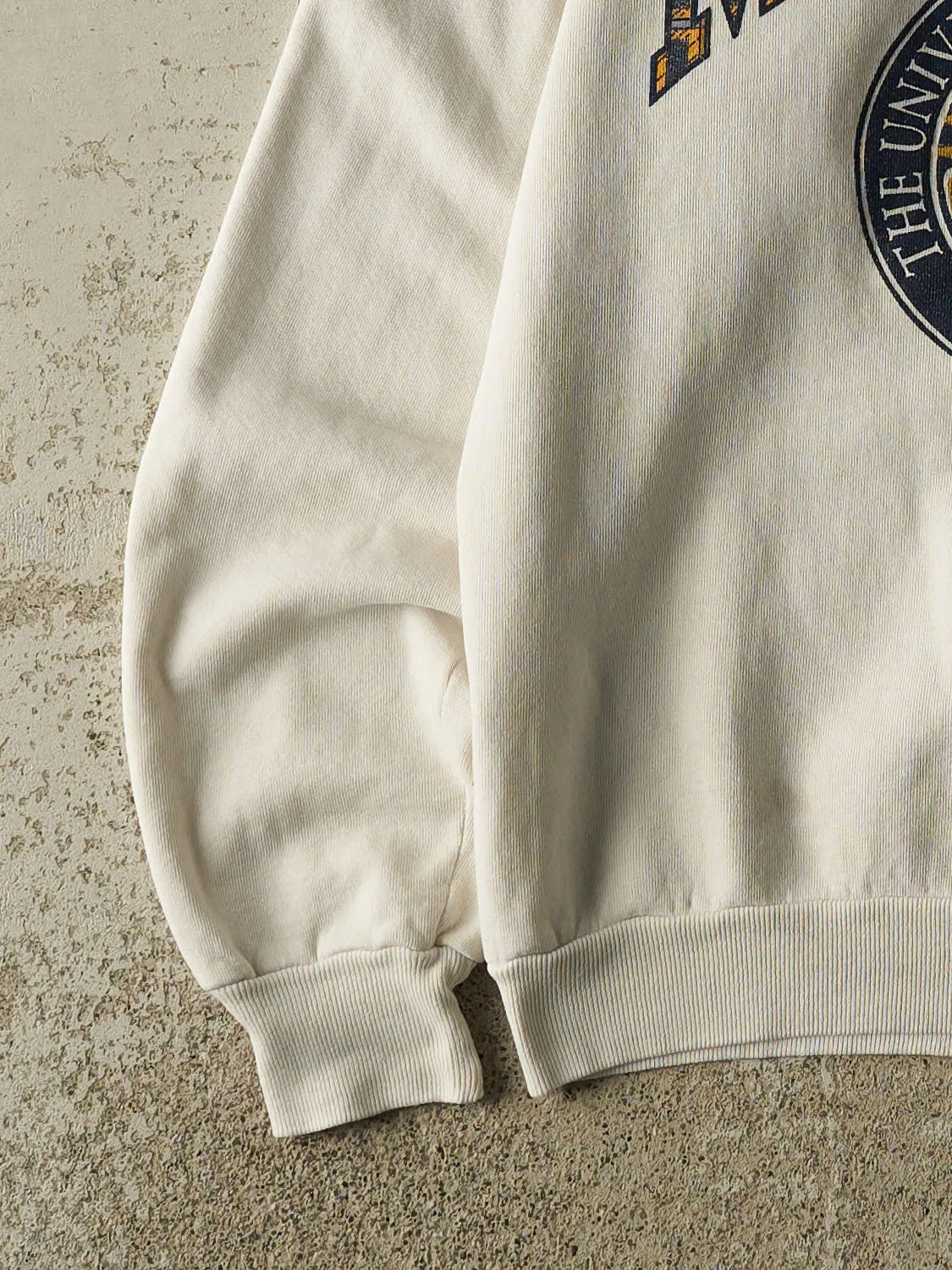 Vintage 80s Beige University of Michigan Crewneck (M) sold by Rebalance Vintage product image thumbnail 3