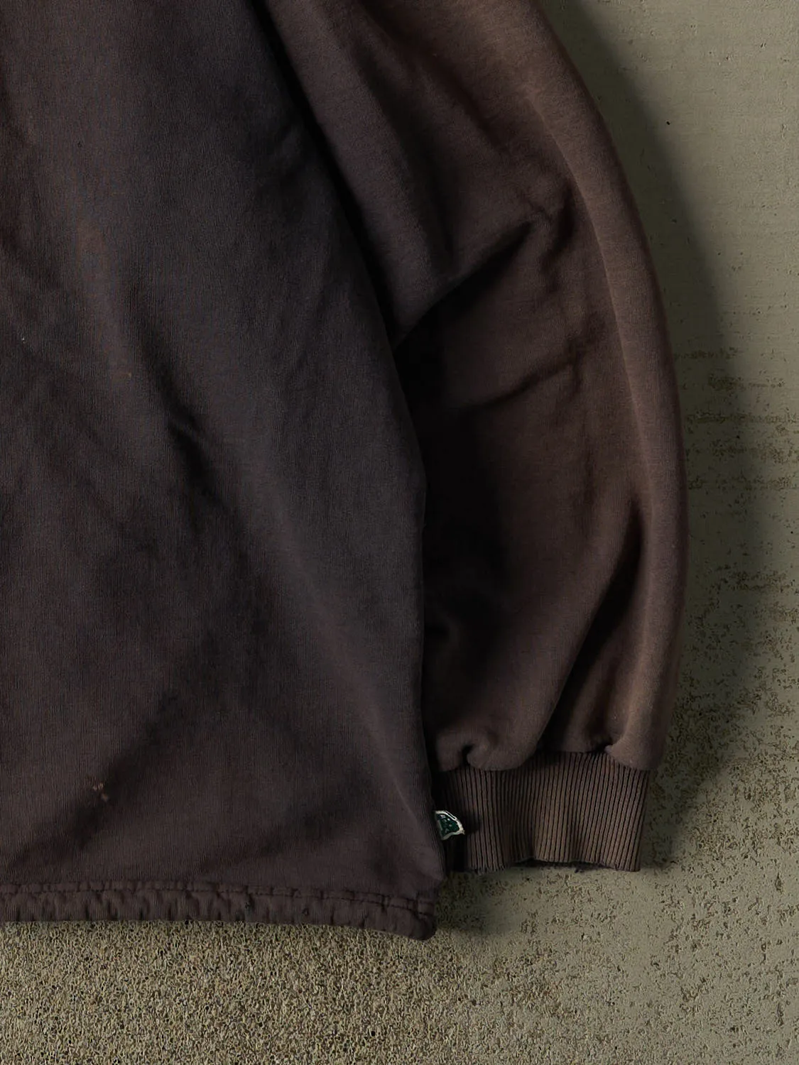 Vintage 90s Charcoal Grey Boca Quarter Zip Hoodie (XXL/XXXL) sold by Rebalance Vintage product image thumbnail 4