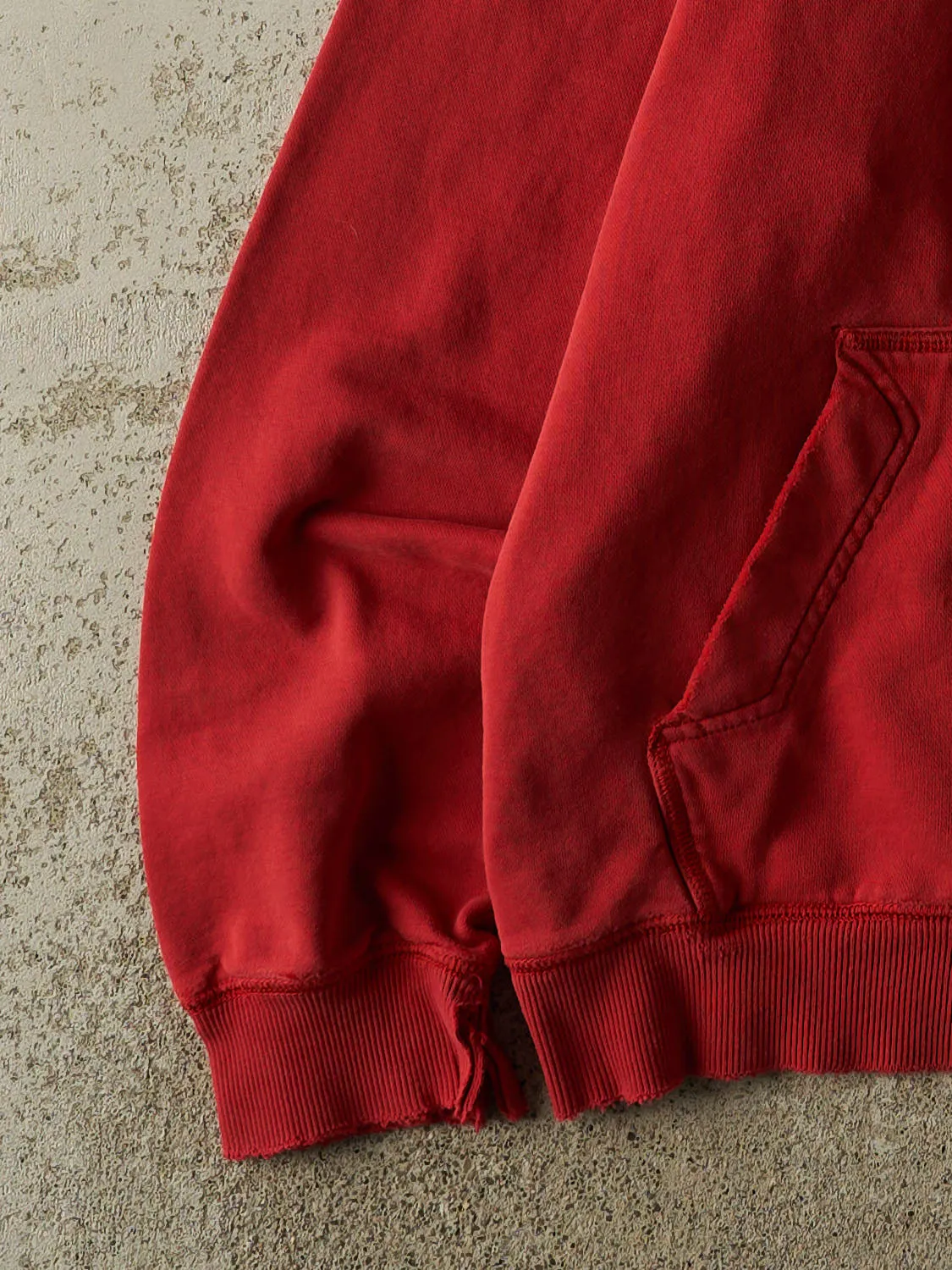 Vintage 90s Red Nike Embroidered Swoosh Hoodie (L/XL) sold by Rebalance Vintage product image thumbnail 3