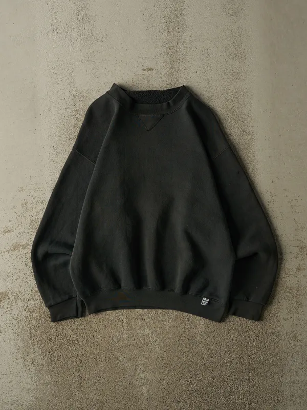 Vintage 90s Sun Faded Green Discus Athletic Blank Crewneck (S) sold by Rebalance Vintage