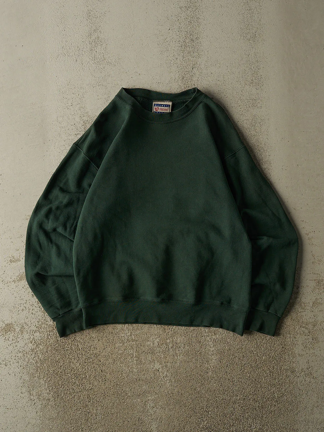 Vintage 90s Green Blank Crewneck (XS/S) sold by Rebalance Vintage