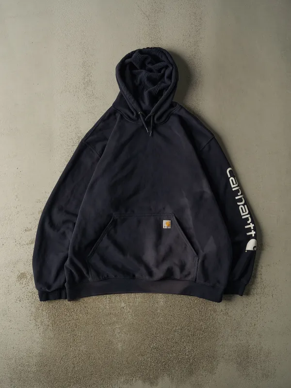 Vintage Y2K Navy Blue Carhartt Hoodie (XXL/XXXL) made by Rebalance Vintage