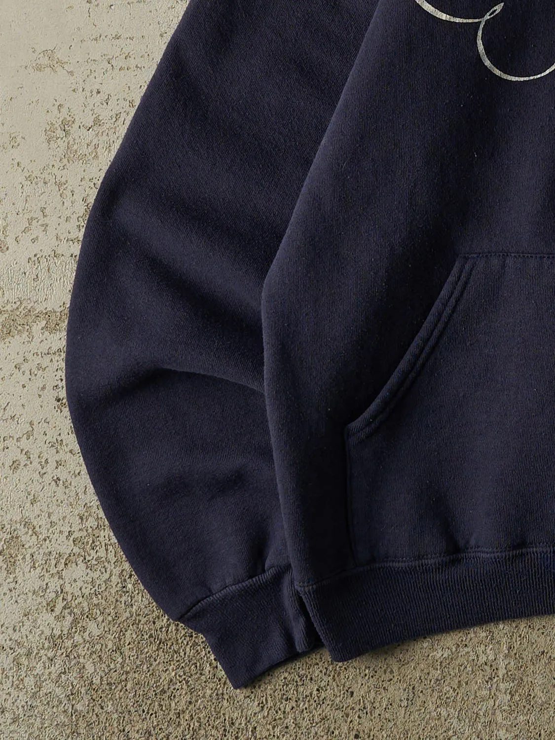 Vintage 80s Navy Blue Russell Athletic St. Michaels University Hoodie (S/M) sold by Rebalance Vintage product image thumbnail 3