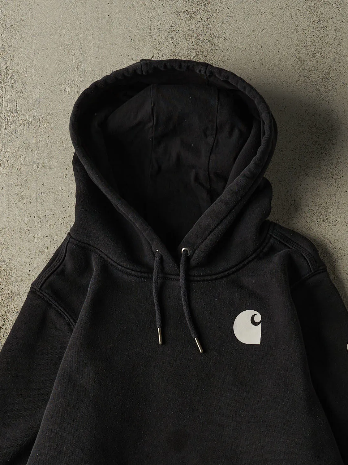 Vintage Y2K Black Carhartt Hoodie (M) sold by Rebalance Vintage product image thumbnail 2