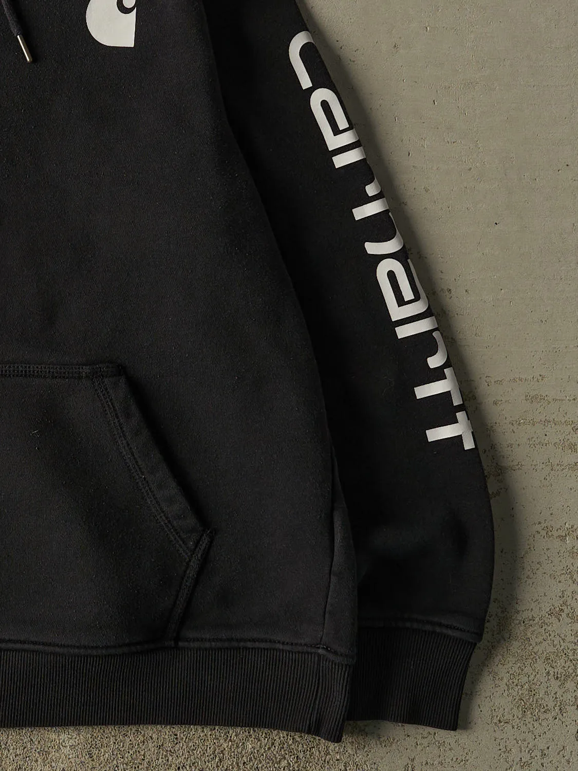 Vintage Y2K Black Carhartt Hoodie (M) sold by Rebalance Vintage product image thumbnail 3