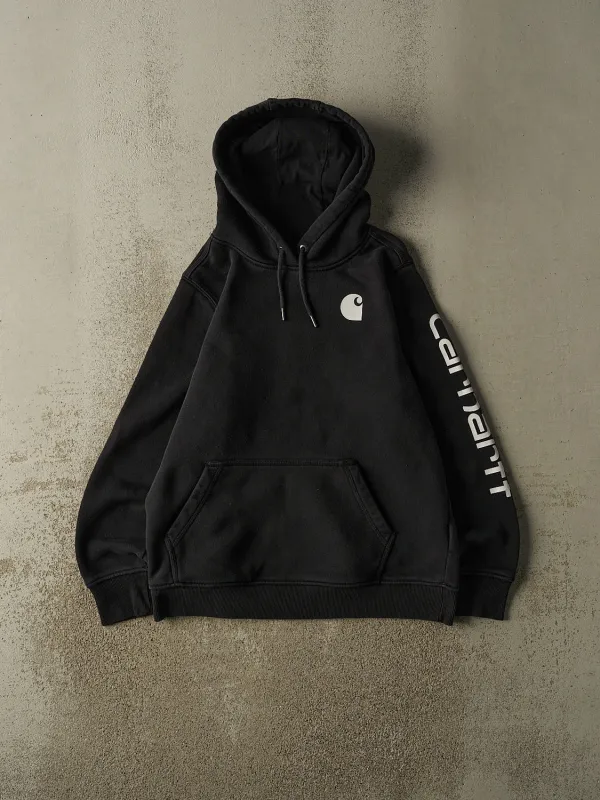 Vintage Y2K Black Carhartt Hoodie (M) made by Rebalance Vintage