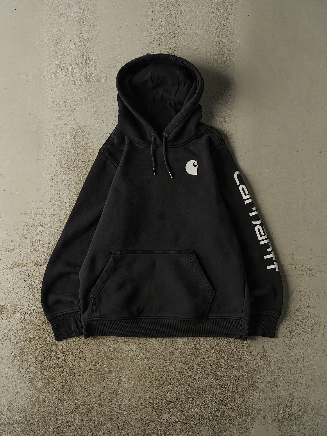 Vintage Y2K Black Carhartt Hoodie (M) sold by Rebalance Vintage