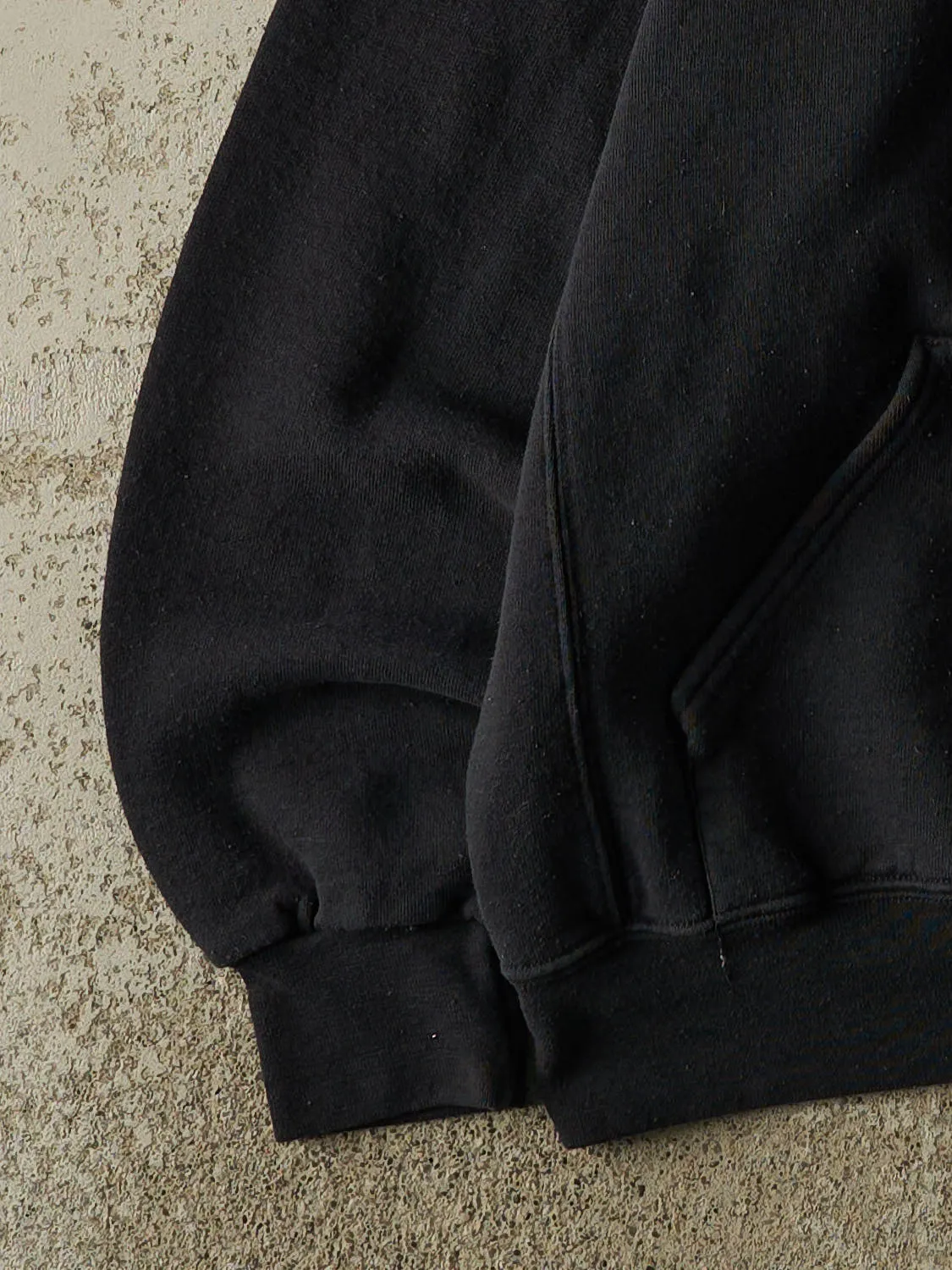 Vintage Y2K Black Russell Athletic Blank Hoodie (L) sold by Rebalance Vintage product image thumbnail 3