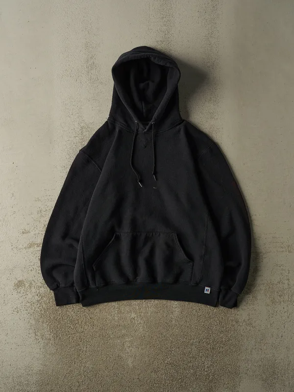 Vintage Y2K Black Russell Athletic Blank Hoodie (L) sold by Rebalance Vintage
