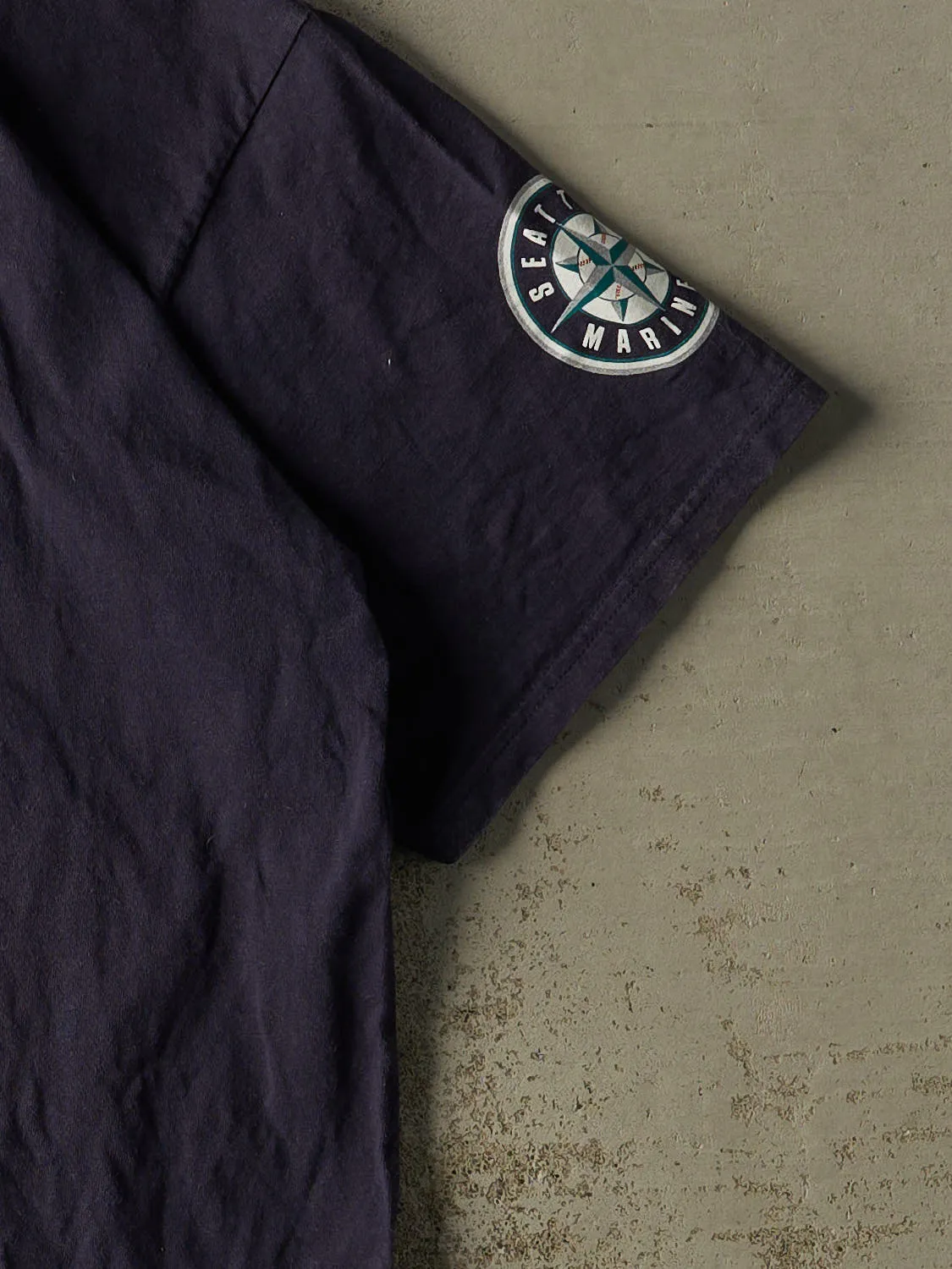Vintage 90s Navy Blue Seattle Mariners Tee (XXL) sold by Rebalance Vintage product image thumbnail 4