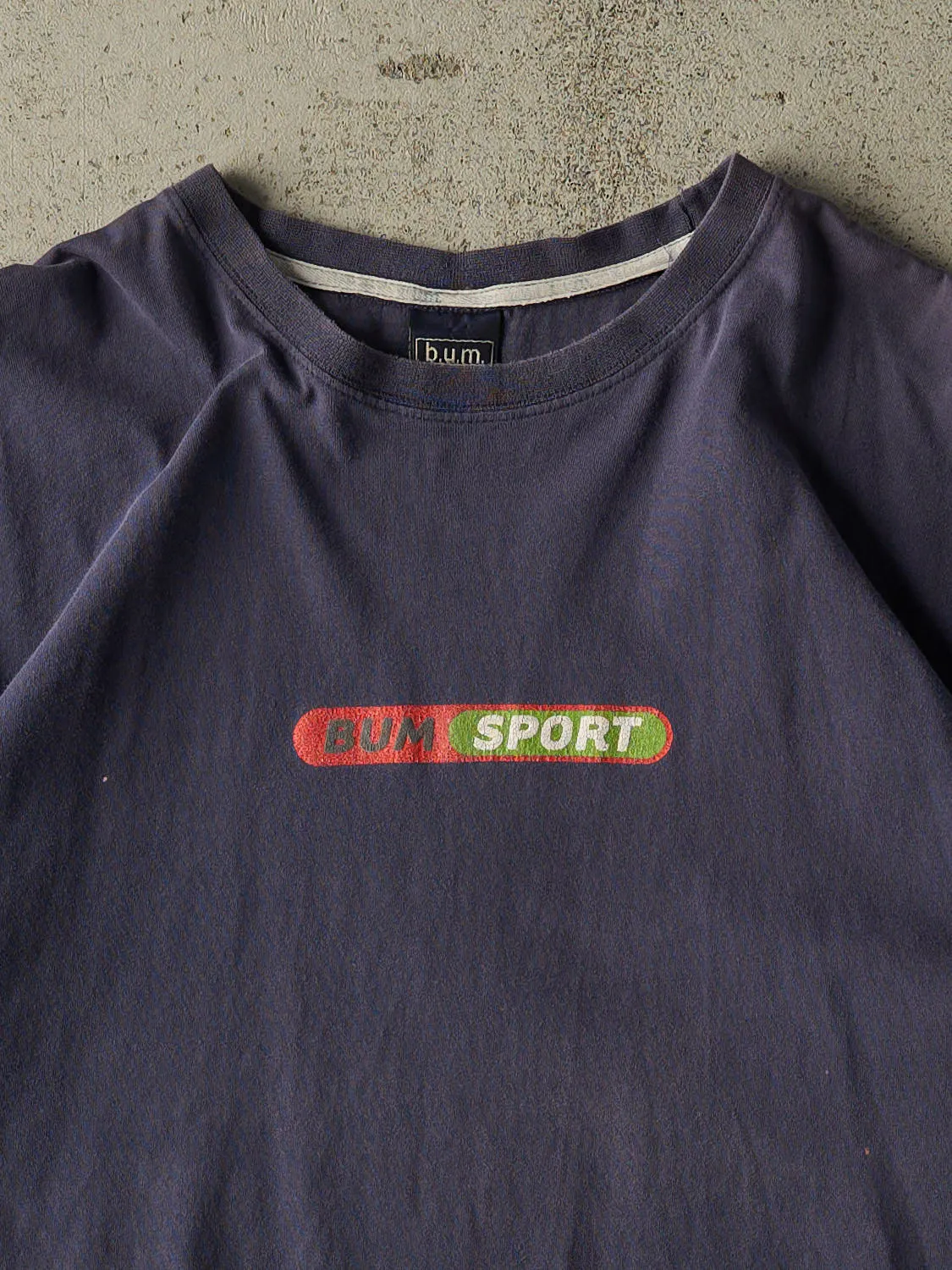 Vintage 90s Navy Blue Bum Sport Tee (XL) sold by Rebalance Vintage product image thumbnail 2