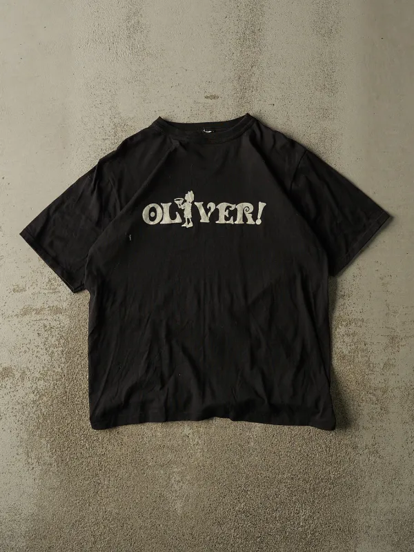 Vintage 80s Black "Oliver" Theatre Tee (M/L) made by Rebalance Vintage
