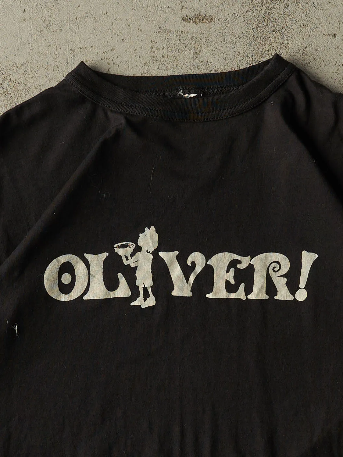 Vintage 80s Black "Oliver" Theatre Tee (M/L) sold by Rebalance Vintage product image thumbnail 2