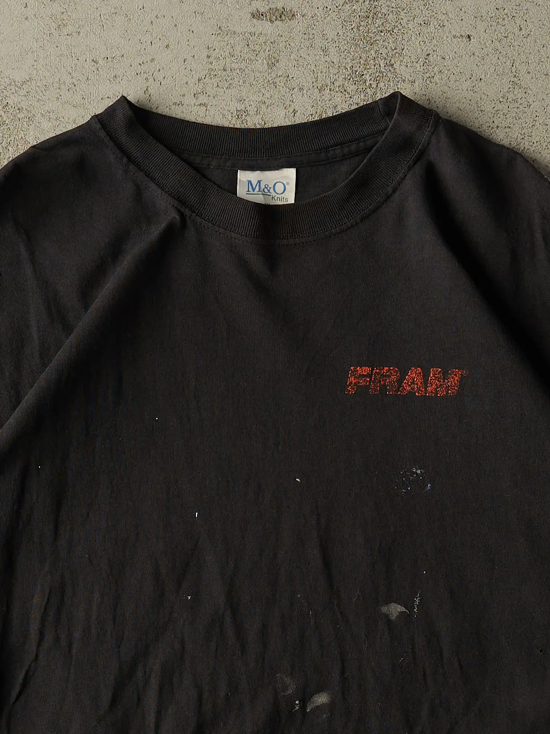 Vintage 90s Black Fram Auto Tee (L/XL) sold by Rebalance Vintage product image thumbnail 2