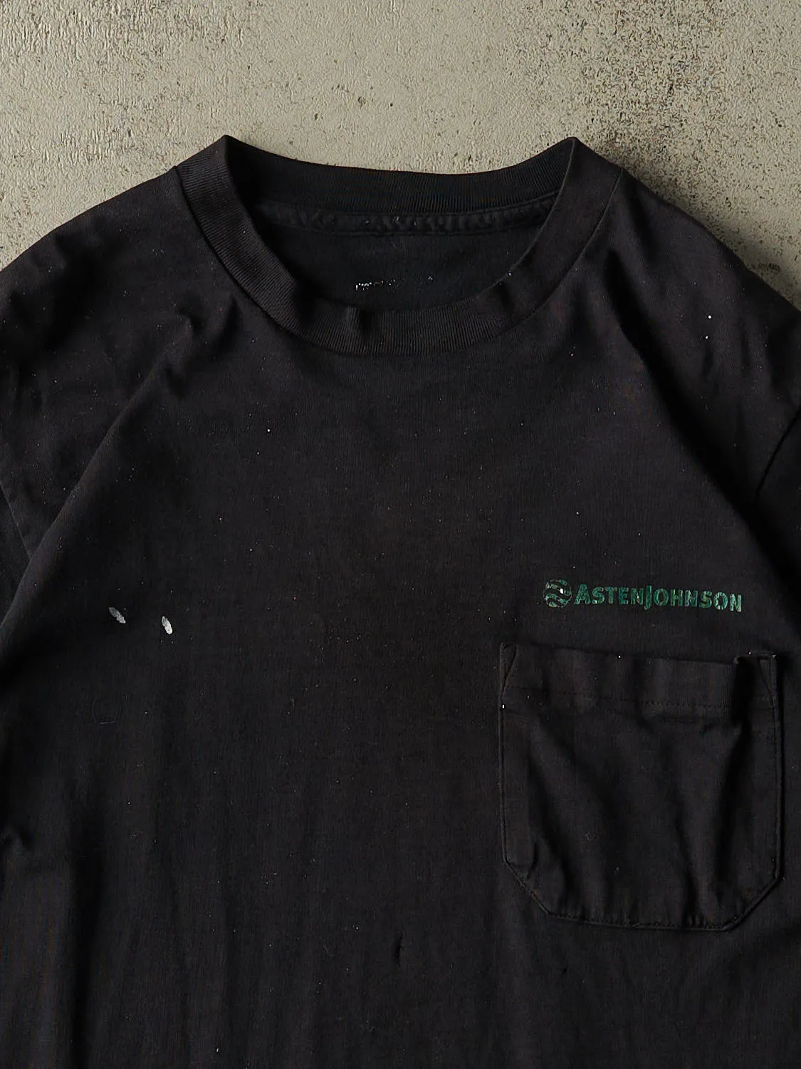 Vintage 80s Black Asten Johnson Pocket Tee (M/L) sold by Rebalance Vintage product image thumbnail 2