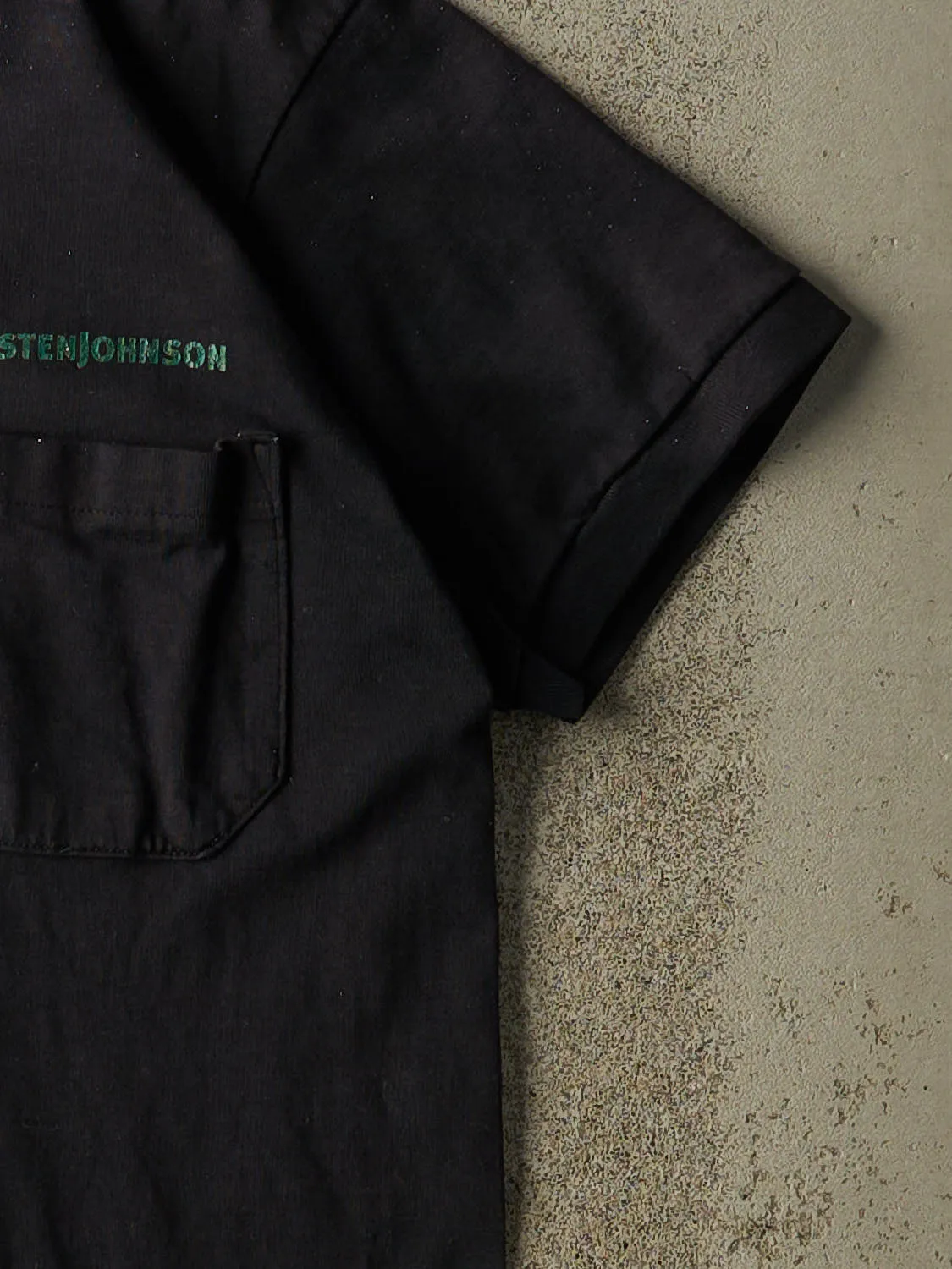 Vintage 80s Black Asten Johnson Pocket Tee (M/L) sold by Rebalance Vintage product image thumbnail 4