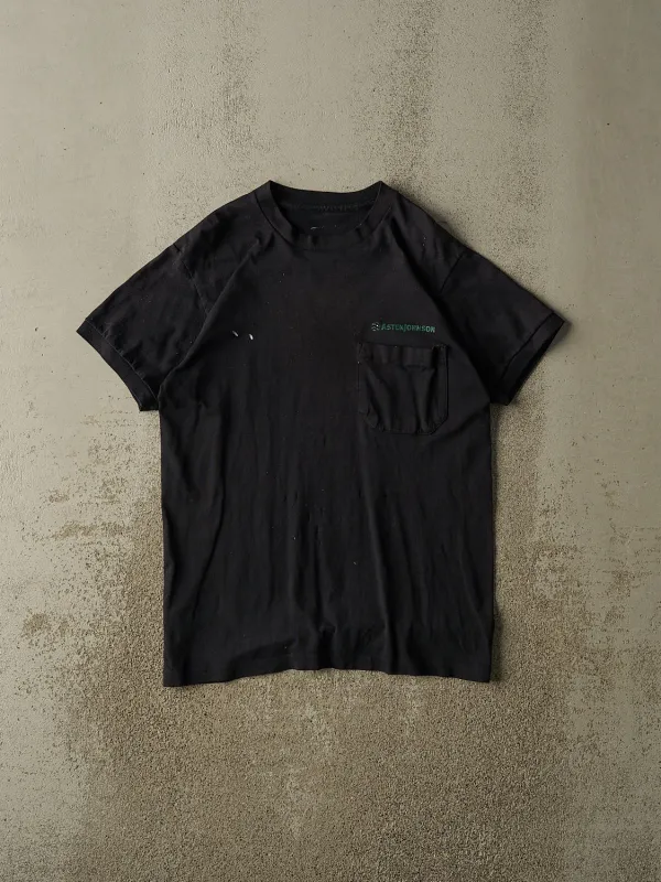 Vintage 80s Black Asten Johnson Pocket Tee (M/L) made by Rebalance Vintage