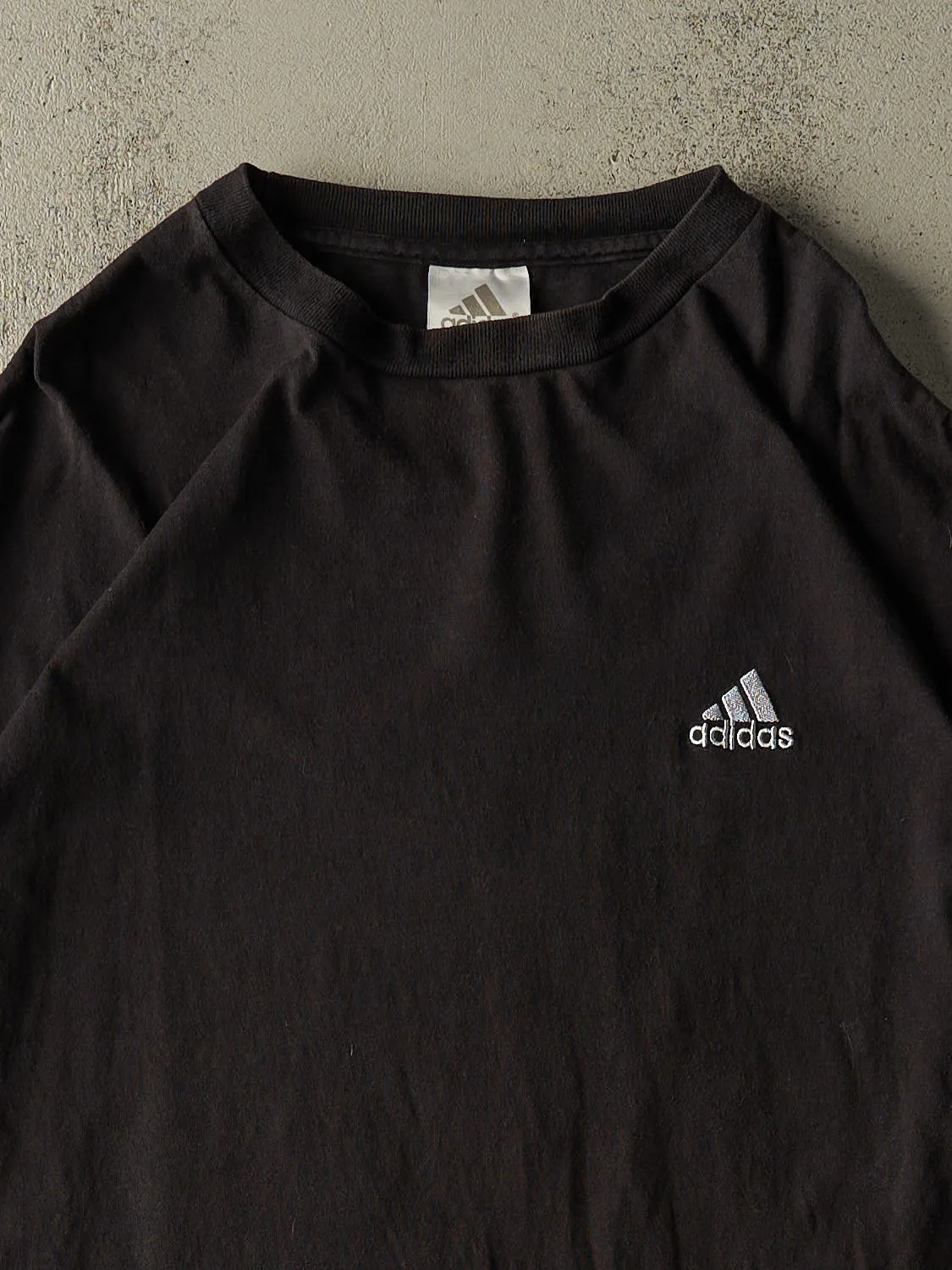 Vintage 90s Black Adidas Embroidered Tee (XXL) sold by Rebalance Vintage product image thumbnail 2