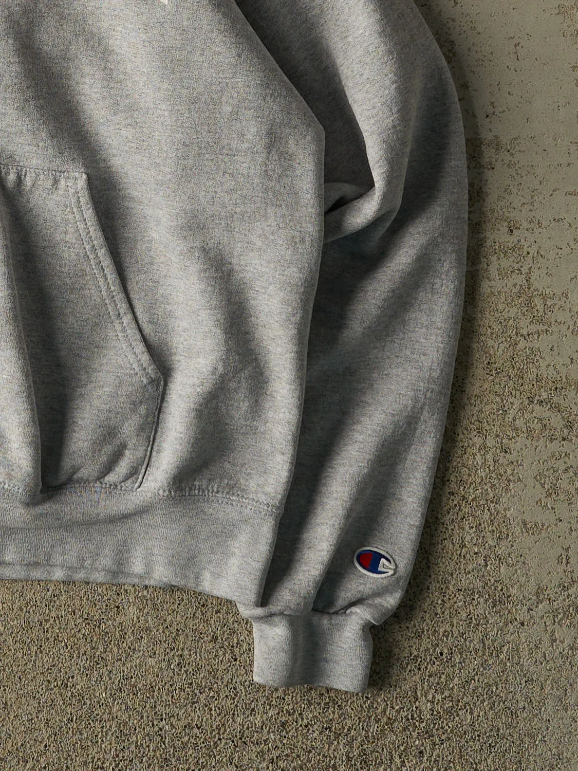Vintage 90s Heather Grey Champion Duquesne Hoodie (S) sold by Rebalance Vintage product image thumbnail 4