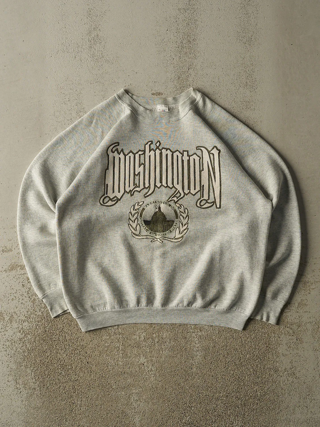 Vintage 80s Grey Washington DC Crewneck (XL) sold by Rebalance Vintage
