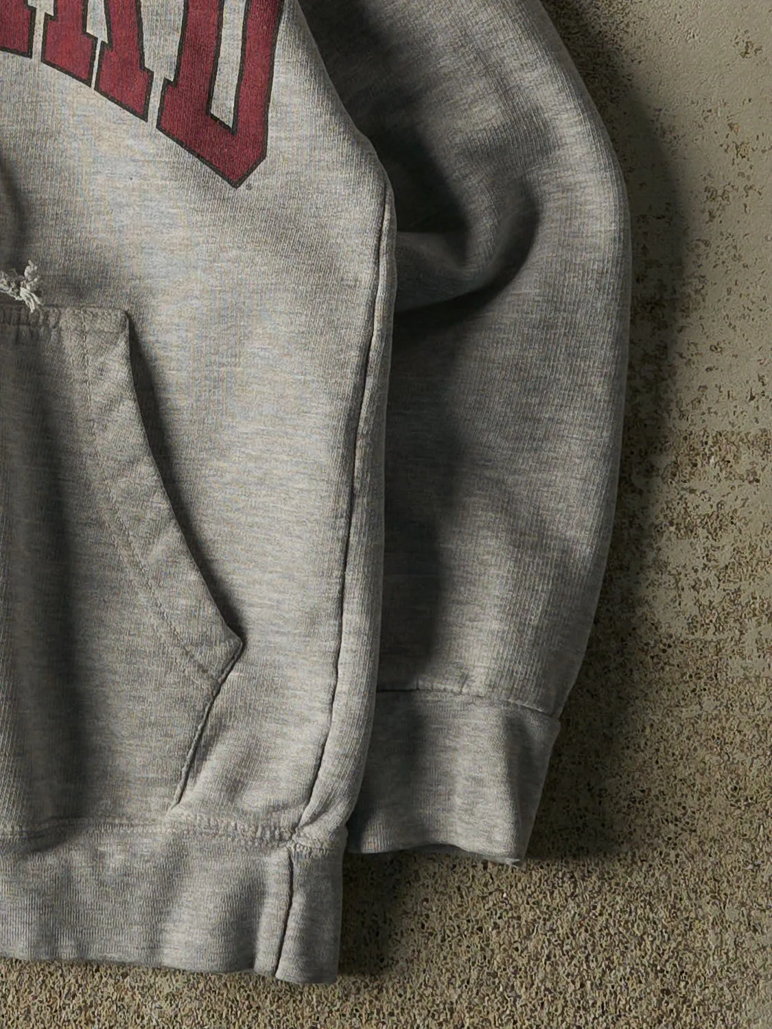 Vintage 90s Grey Harvard Hoodie (S) sold by Rebalance Vintage product image thumbnail 4