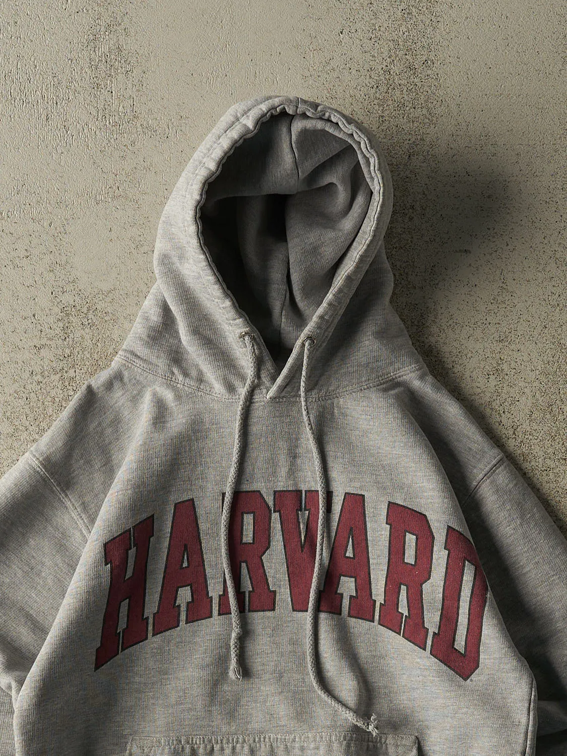 Vintage 90s Grey Harvard Hoodie (S) sold by Rebalance Vintage product image thumbnail 2