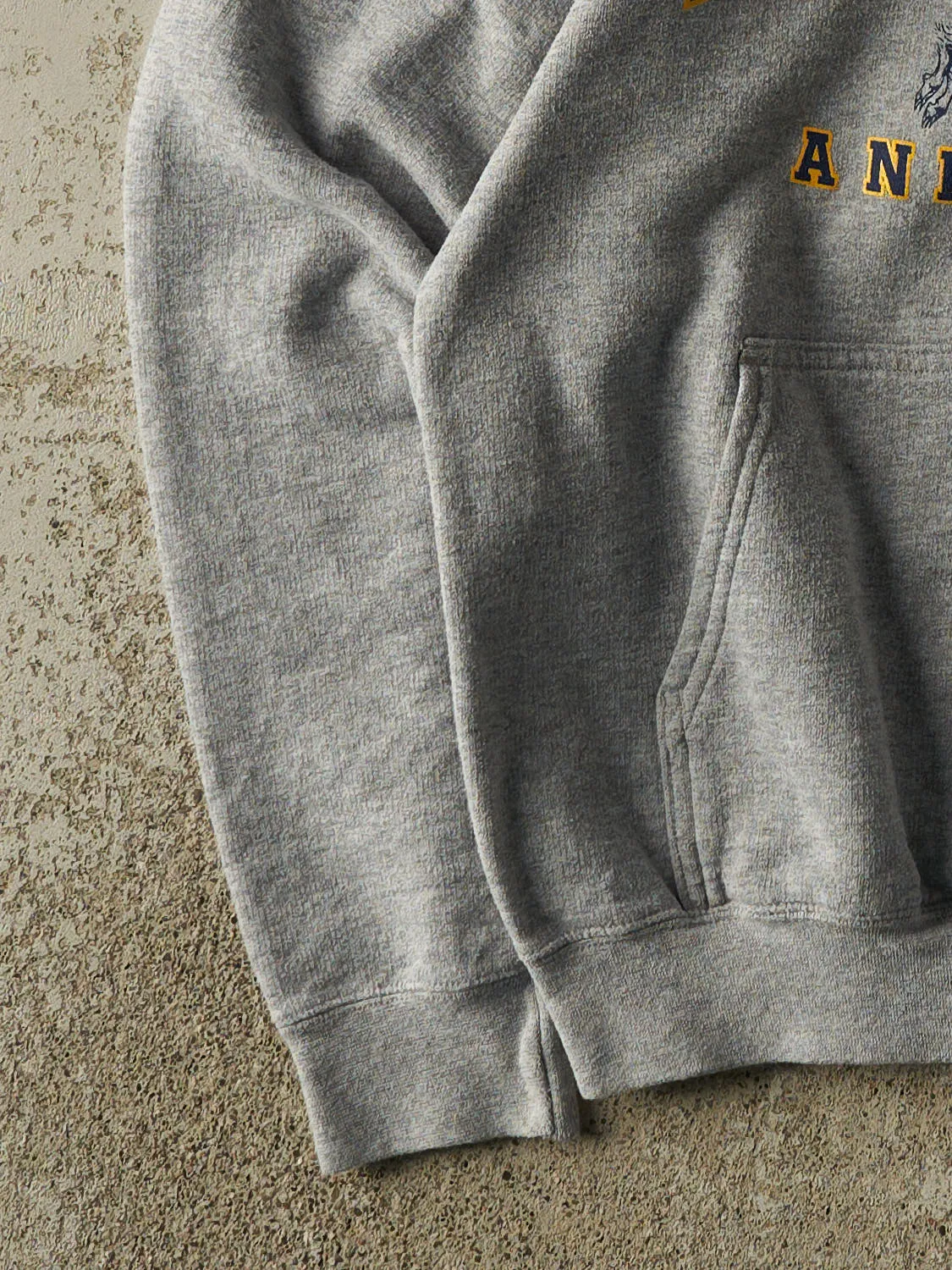 Vintage 90s Heather Grey US Naval Academy Hoodie (S) sold by Rebalance Vintage product image thumbnail 3