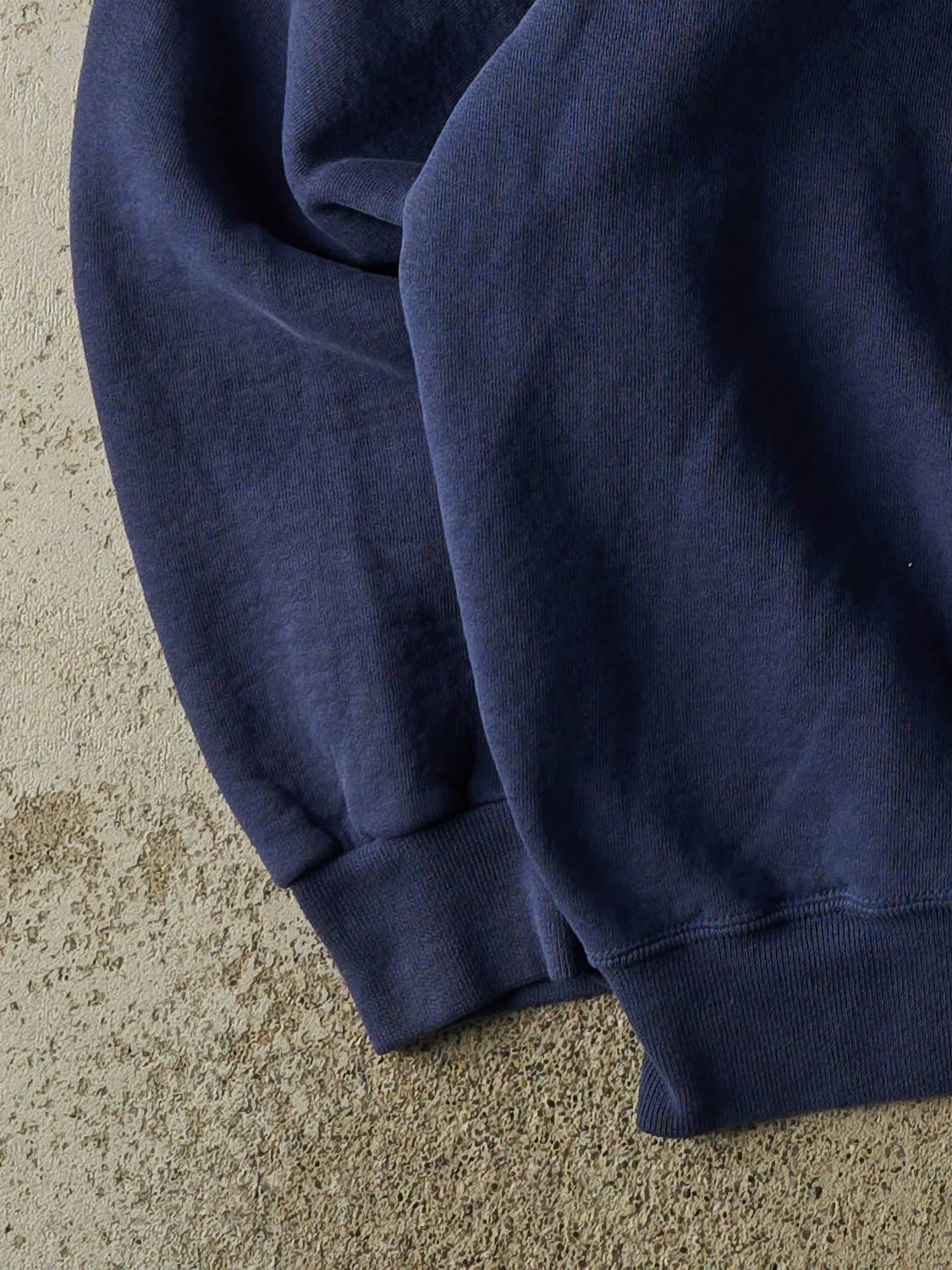 Vintage 90s Sun Faded Navy Russell Athletic Blank Crewneck (XL/XXL) sold by Rebalance Vintage product image thumbnail 3