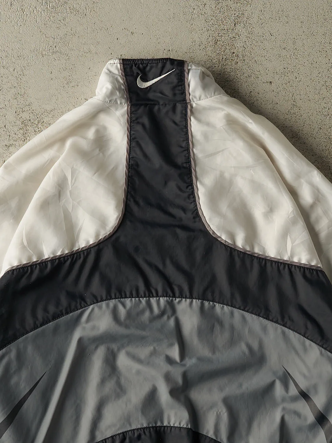 Vintage 90s White Nike Embroidered Windbreaker Jacket (L/XL) sold by Rebalance Vintage product image thumbnail 4
