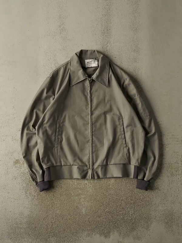 Vintage 80s Grey Bomber Work Jacket (XL/XXL) made by Rebalance Vintage