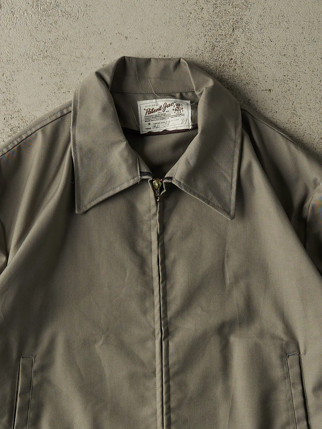 Vintage 80s Grey Bomber Work Jacket (XL/XXL) sold by Rebalance Vintage product image thumbnail 2