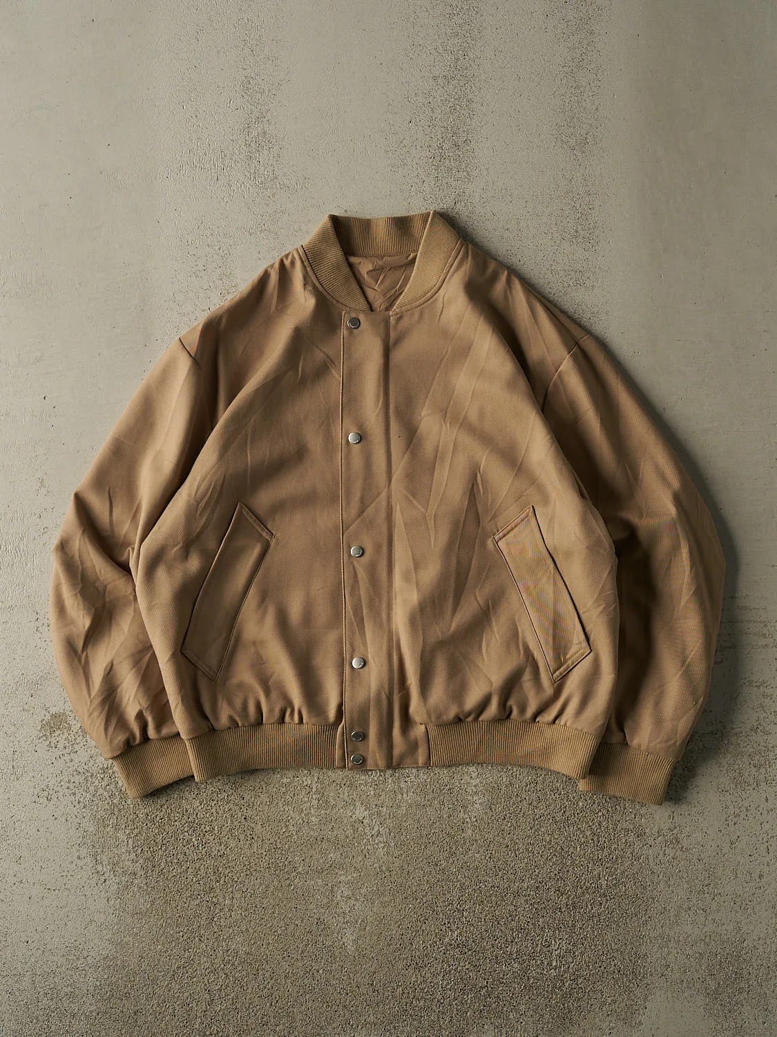 Vintage 90s Beige Bomber Jacket (XL/XXL) sold by Rebalance Vintage