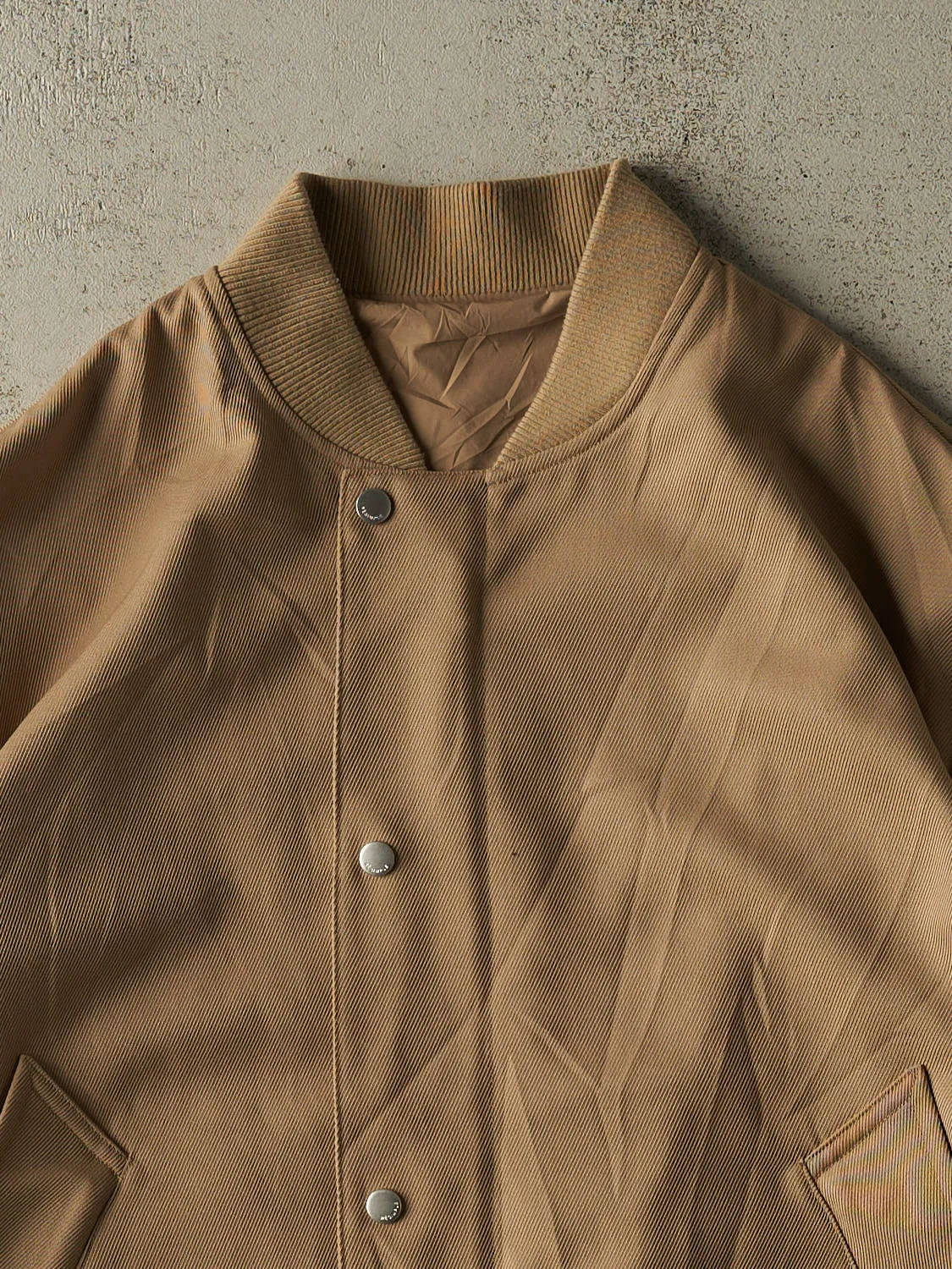 Vintage 90s Beige Bomber Jacket (XL/XXL) sold by Rebalance Vintage product image thumbnail 3