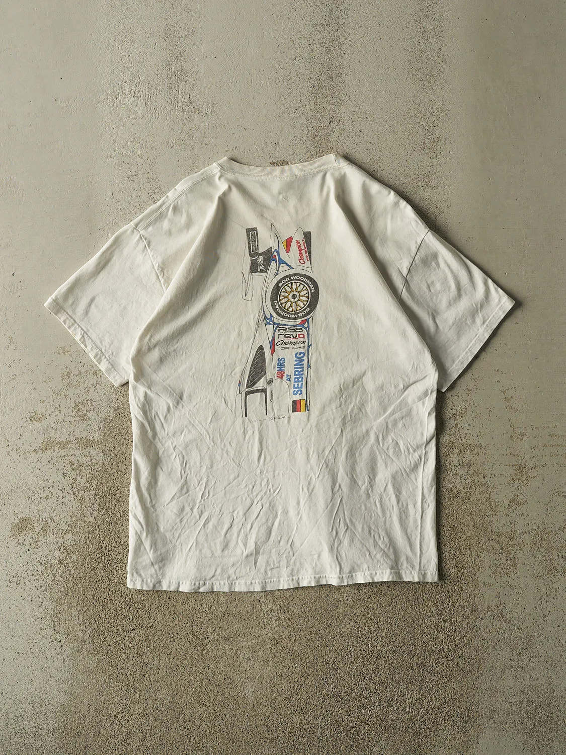 Vintage 09' White Porsche Club of America Racing Tee (M/L) sold by Rebalance Vintage product image thumbnail 2