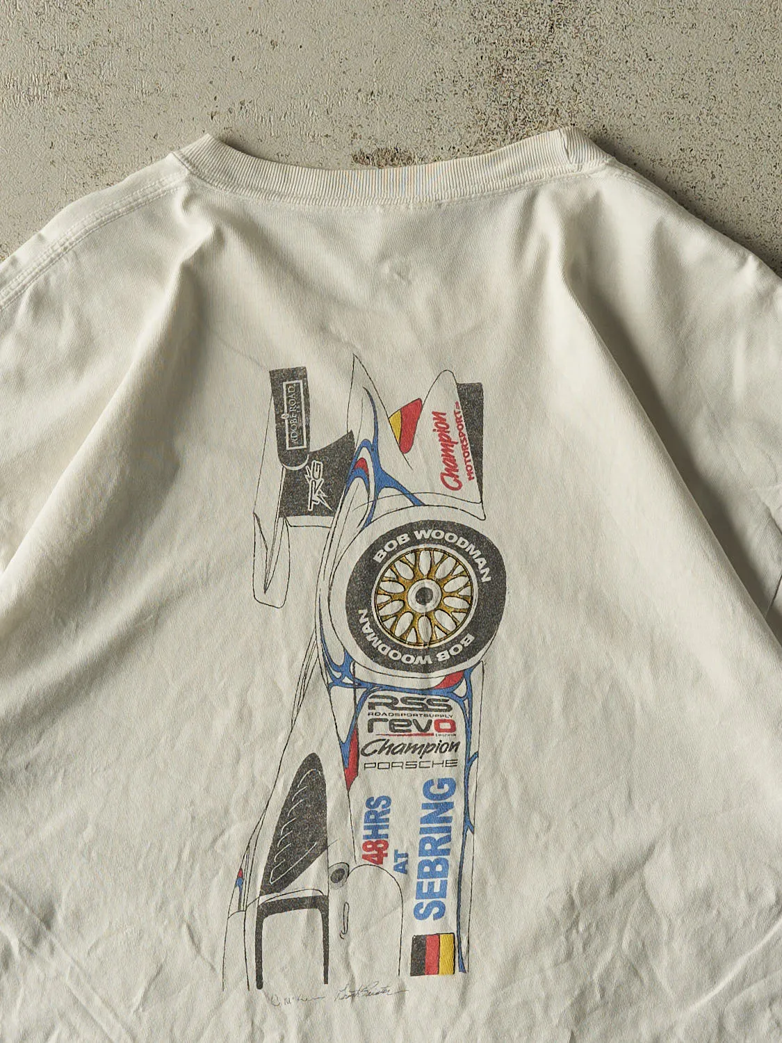 Vintage 09' White Porsche Club of America Racing Tee (M/L) sold by Rebalance Vintage product image thumbnail 4