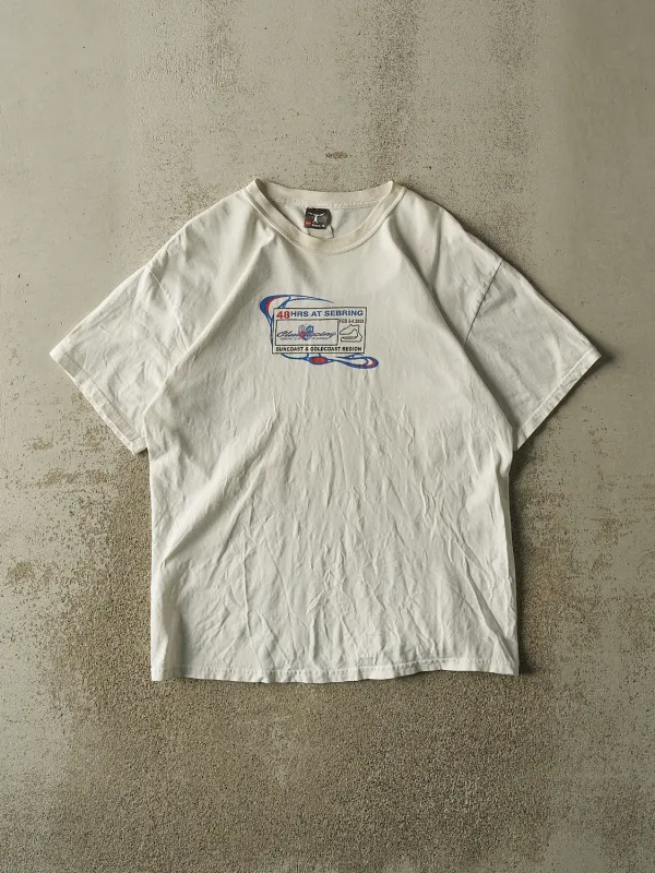 Vintage 09' White Porsche Club of America Racing Tee (M/L) sold by Rebalance Vintage