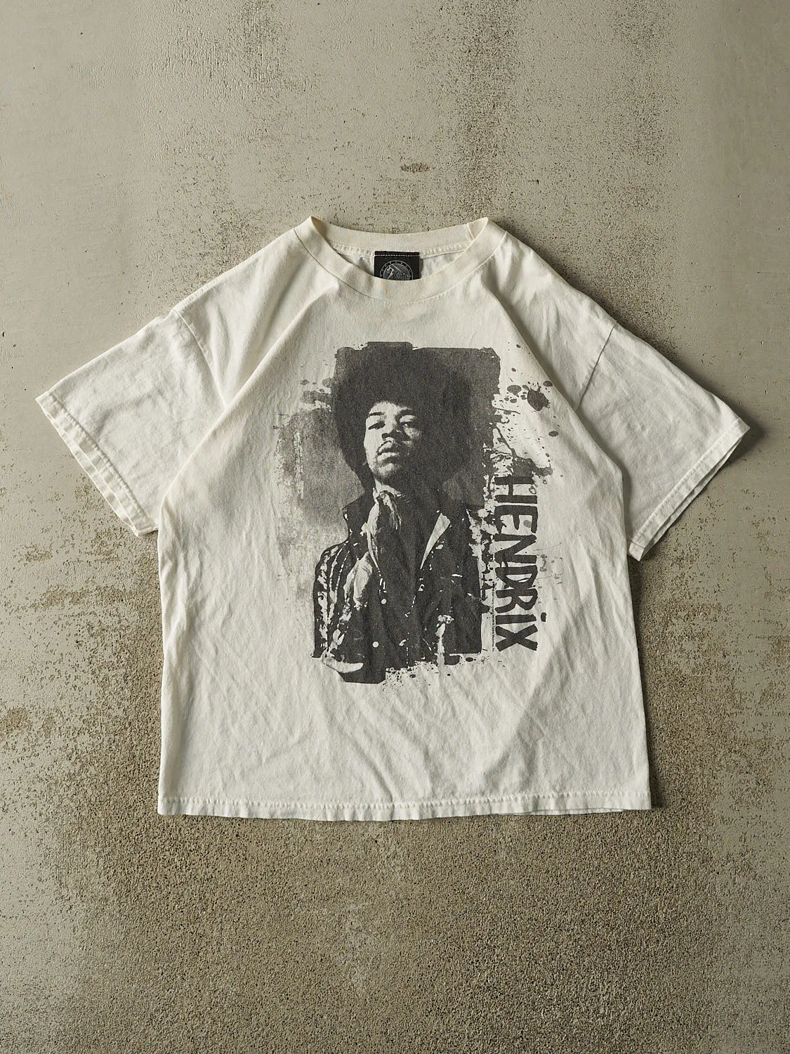 Vintage Y2K White Jimi Hendrix Tee (M) sold by Rebalance Vintage