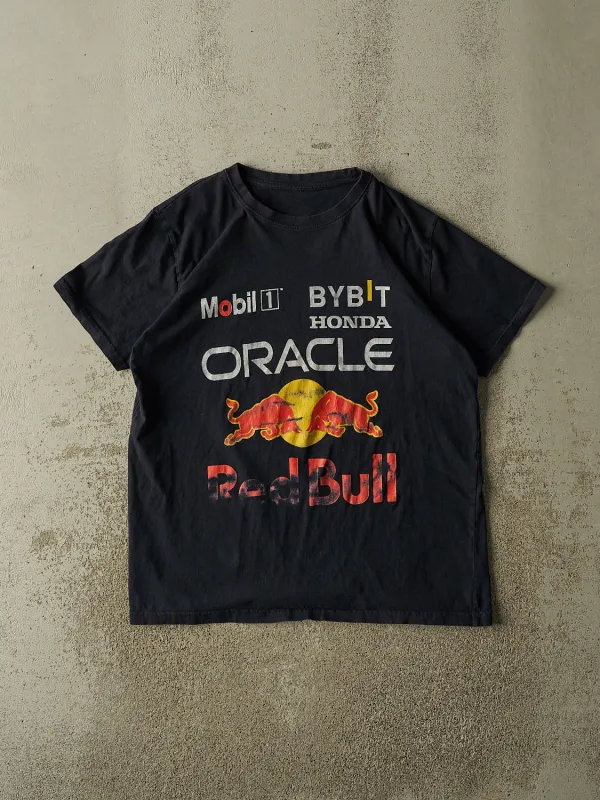 Vintage Y2K Black Red Bull F1 Racing Tee (L/XL) made by Rebalance Vintage