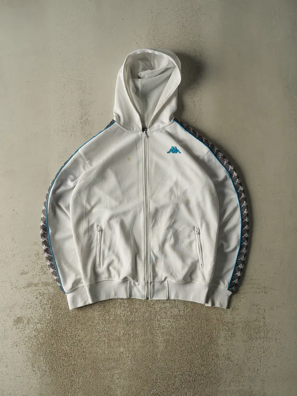 Vintage Y2K White Kappa Zip Up Hoodie (XL/XXL) sold by Rebalance Vintage