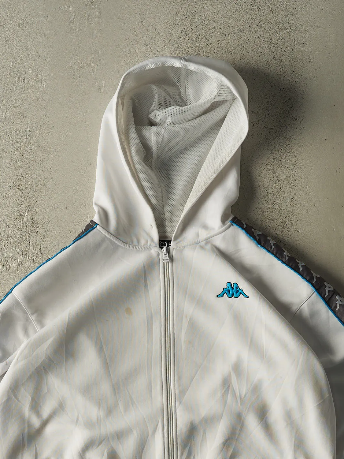 Vintage Y2K White Kappa Zip Up Hoodie (XL/XXL) sold by Rebalance Vintage product image thumbnail 2