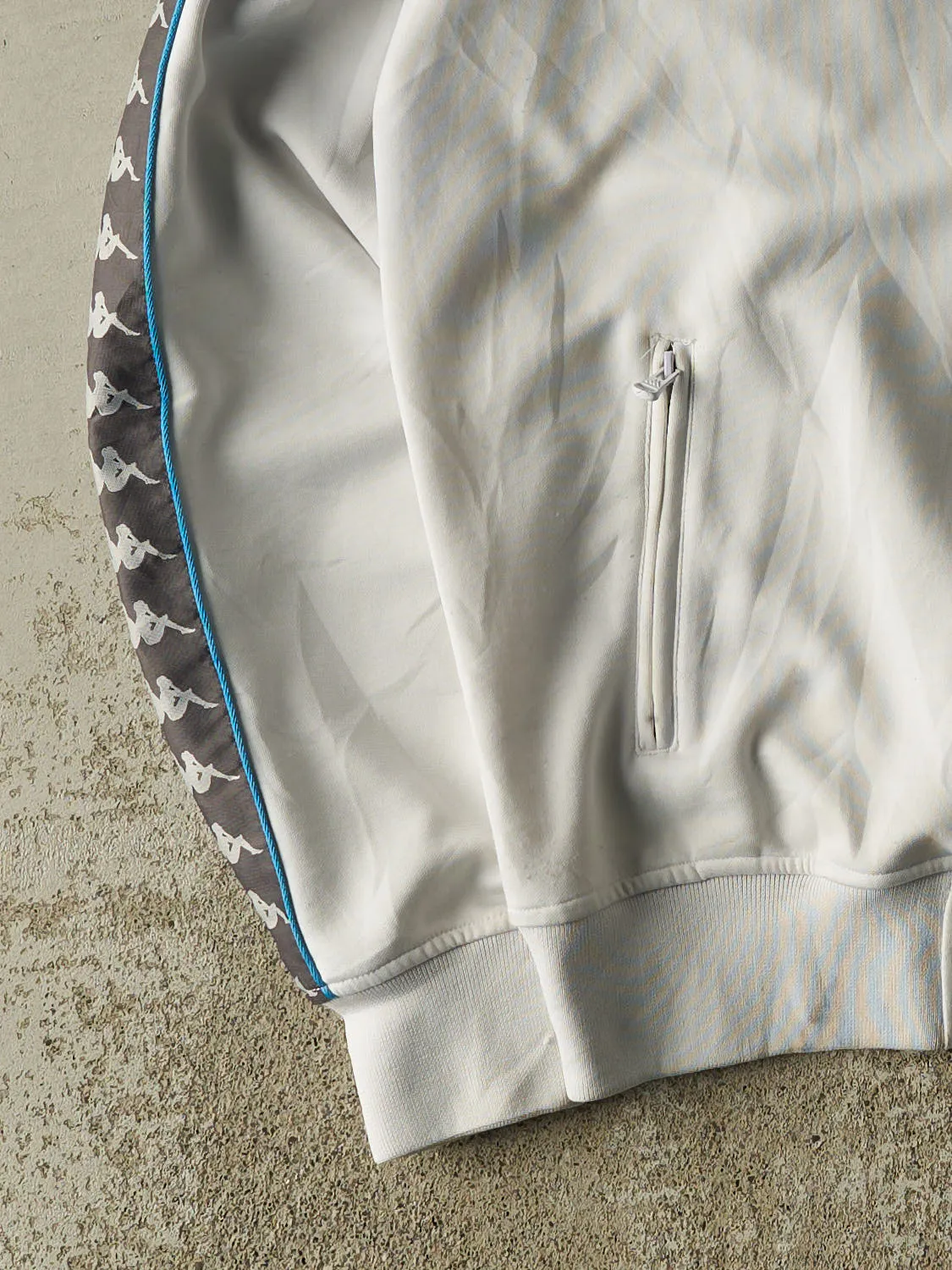 Vintage Y2K White Kappa Zip Up Hoodie (XL/XXL) sold by Rebalance Vintage product image thumbnail 3