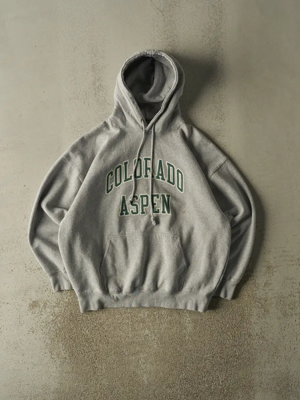 Vintage 90s Grey Colorado Aspen Hoodie (XL) made by Rebalance Vintage