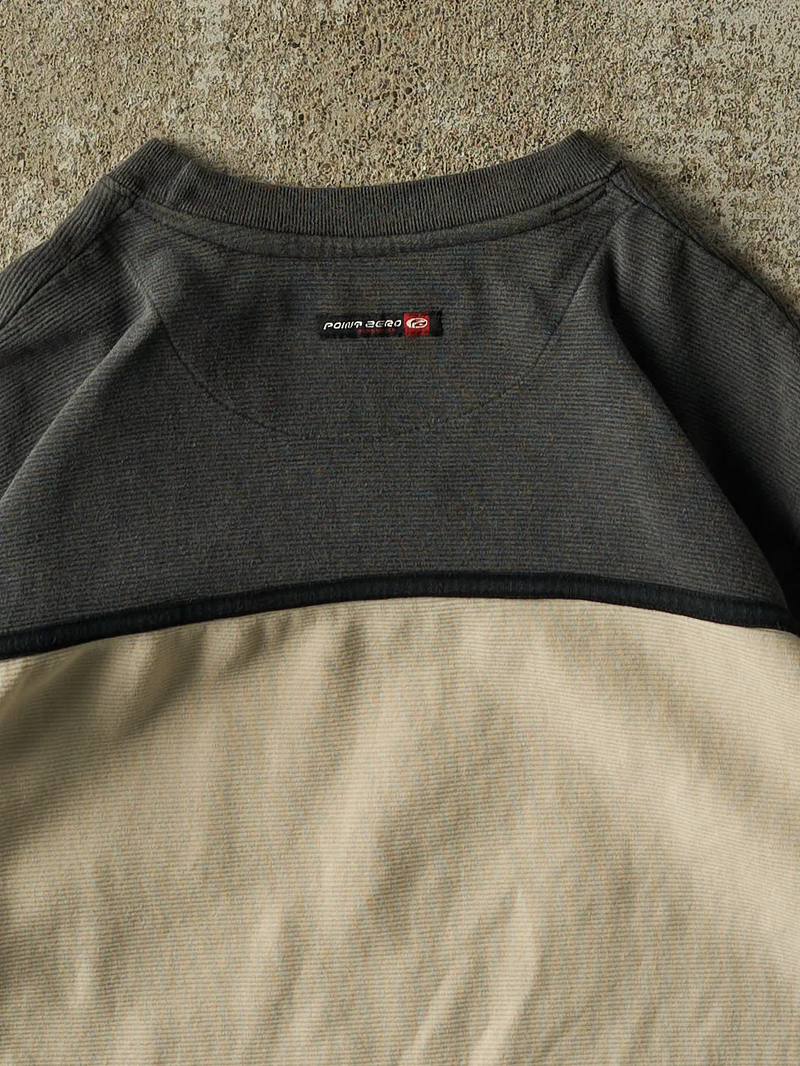 Vintage Y2K Beige Point Zero Thermal Long Sleeve (M/L) sold by Rebalance Vintage product image thumbnail 4
