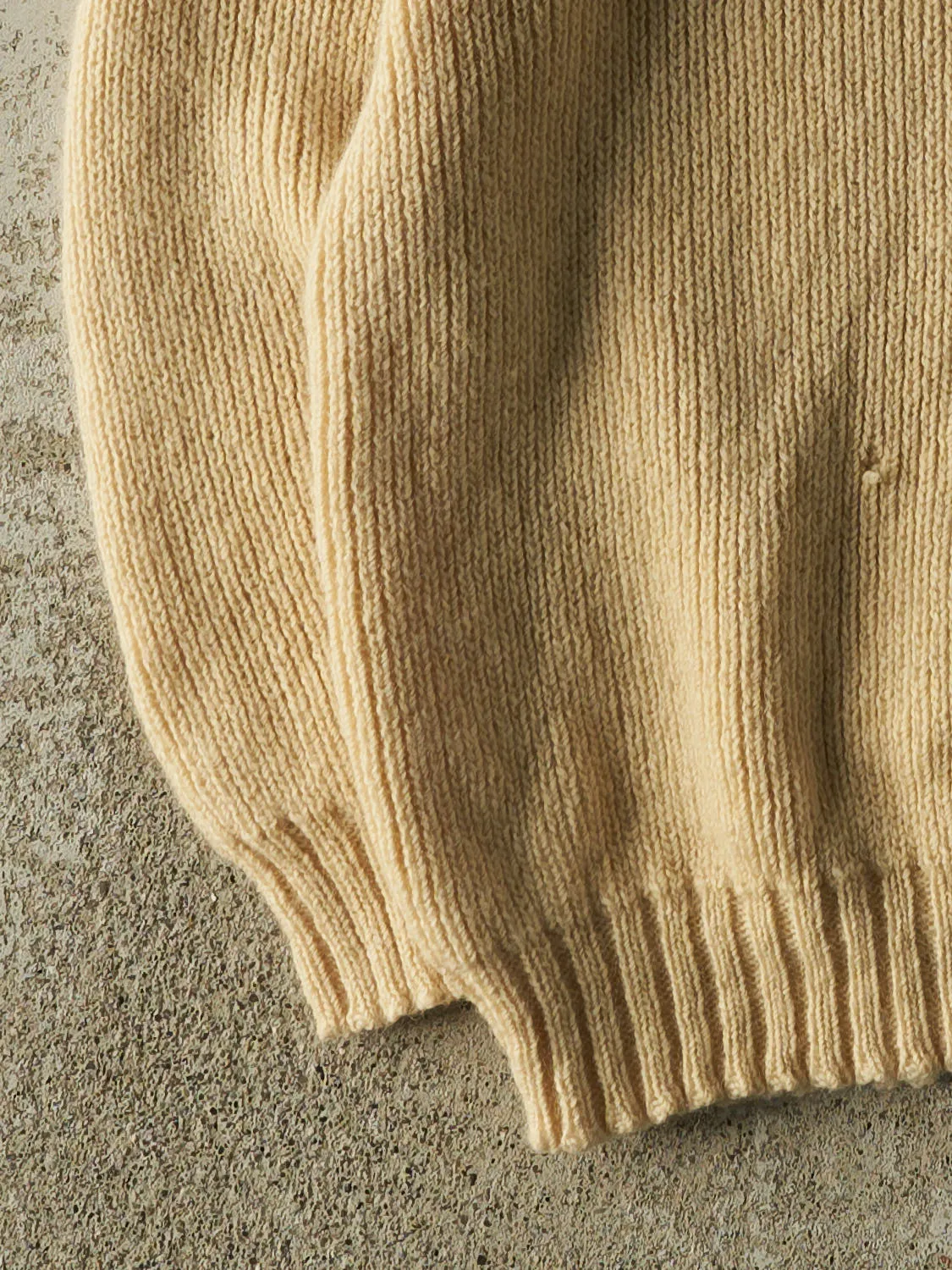 Vintage 80s Beige Mock Neck Knit (S/M) sold by Rebalance Vintage product image thumbnail 3
